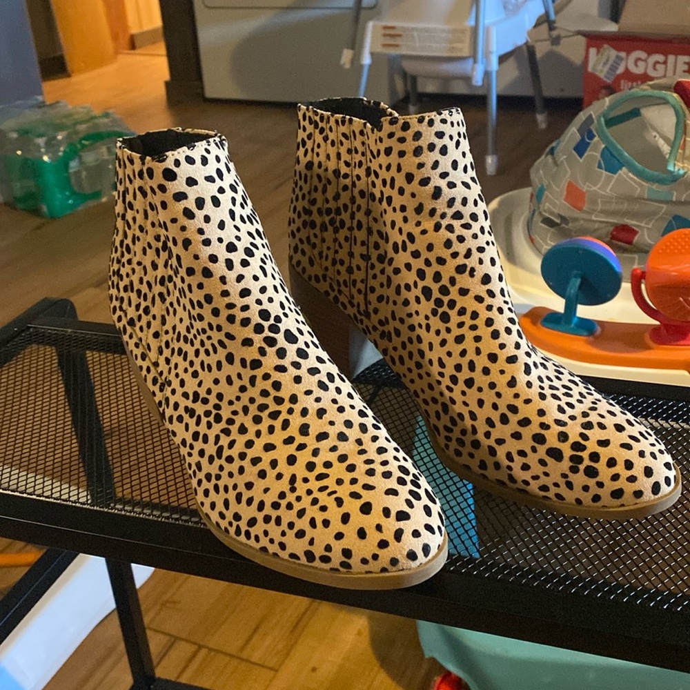 Leopard Print Booties
